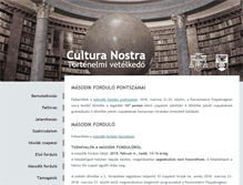 Tablet Screenshot of culturanostra.bences.hu